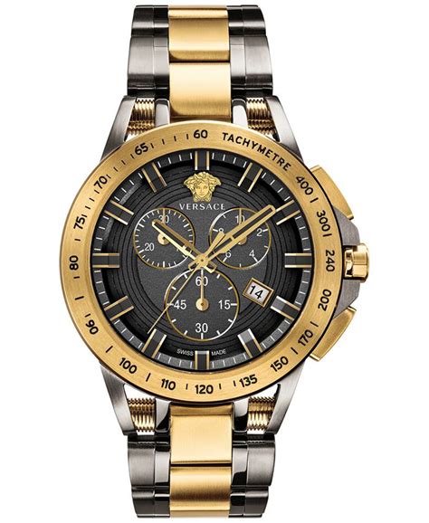 versace two tone men's watch|Versace men's automatic watch.